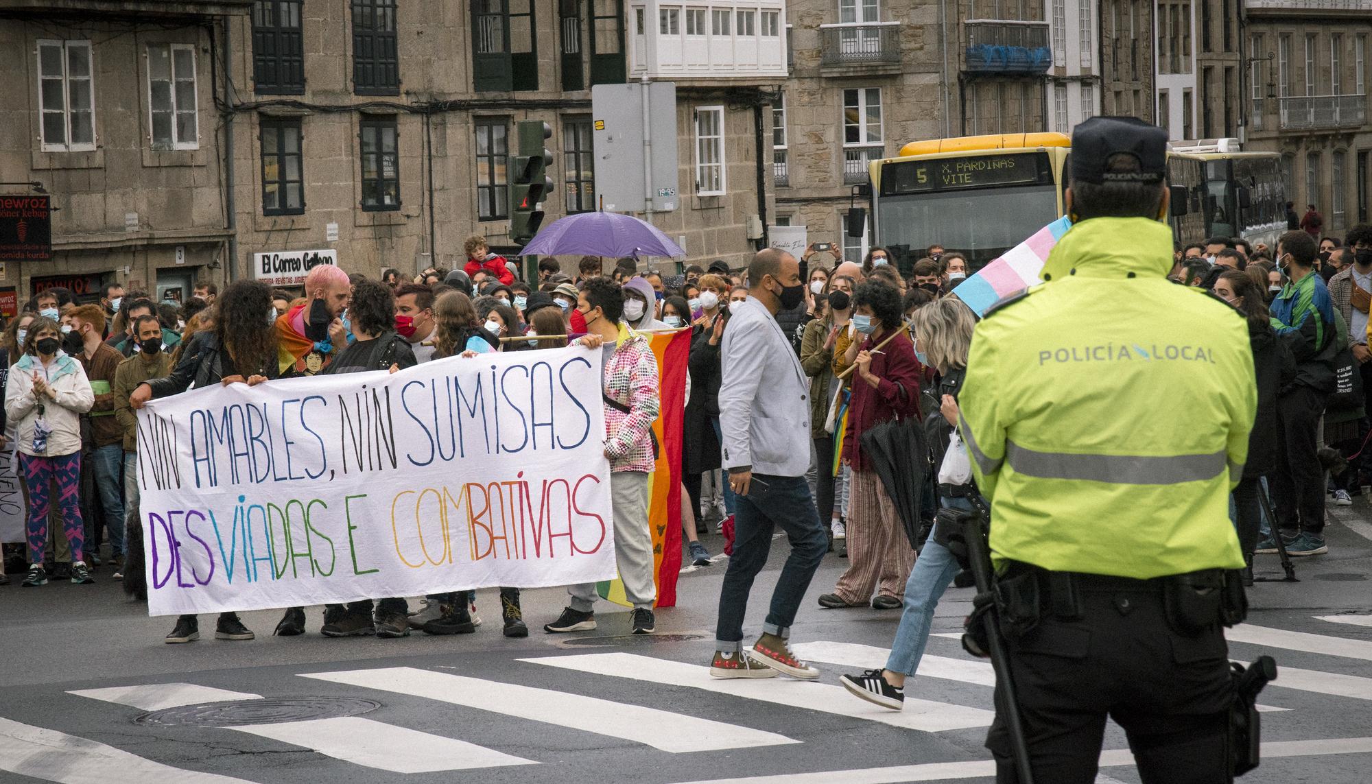 manifestación compostela samuel